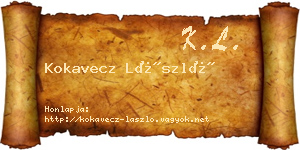 Kokavecz László névjegykártya